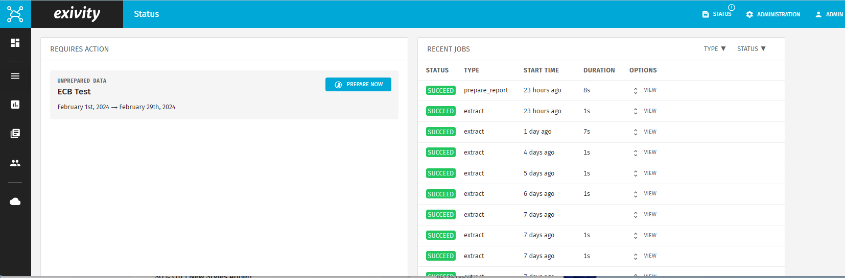 The Logviewer menu